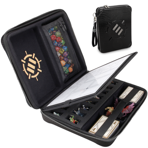 ENHANCE Tabletop RPG Organizer Case Collectors Edition Black Dragon Scales