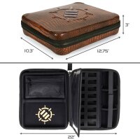 ENHANCE Tabletop RPG Organizer Case Collectors Edition Brown Dragon Scales