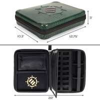 ENHANCE Tabletop RPG Organizer Case Collectors Edition Green Dragon Scales