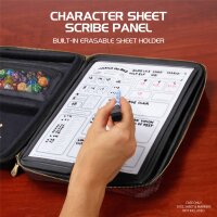 ENHANCE Tabletop RPG Organizer Case Collectors Edition Red Dragon Scales