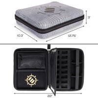 ENHANCE Tabletop RPG Organizer Case Collectors Edition Silver Dragon Scales