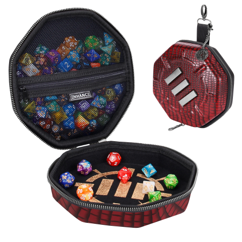 ENHANCE Tabletop Collectors Edition Dice Case Red Dragon Scales