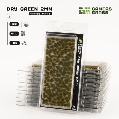 GamersGrass Dry Green 2mm Tufts