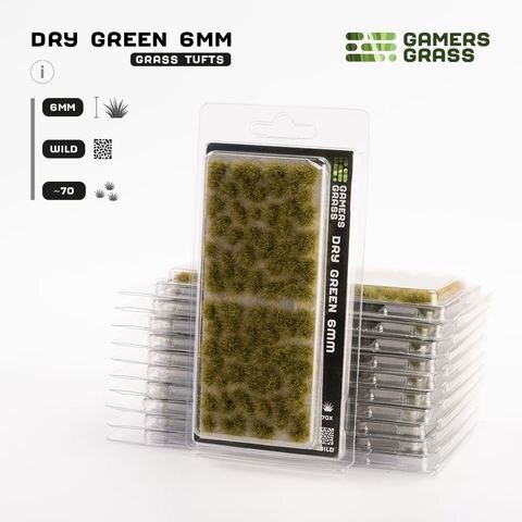 GamersGrass Dry Green 6mm Tufts Wild