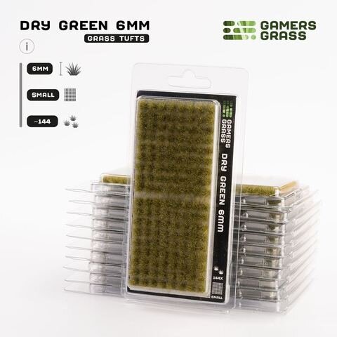 GamersGrass Dry Green 6mm Tufts Small