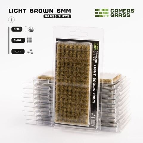 GamersGrass Light Brown 6mm Tufts Small
