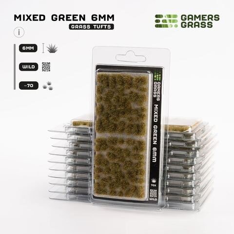 GamersGrass Mixed Green 6mm Tufts Wild
