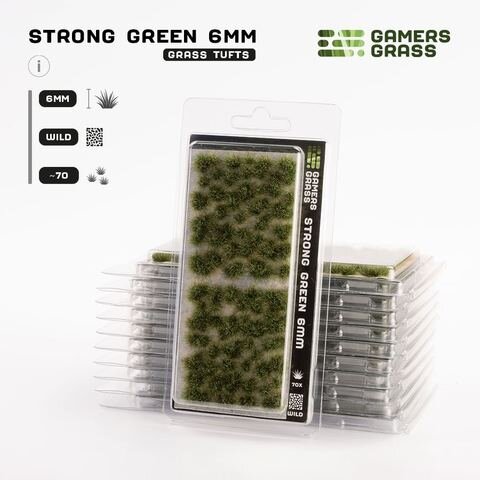 GamersGrass Strong Green 6mm Tufts Wild