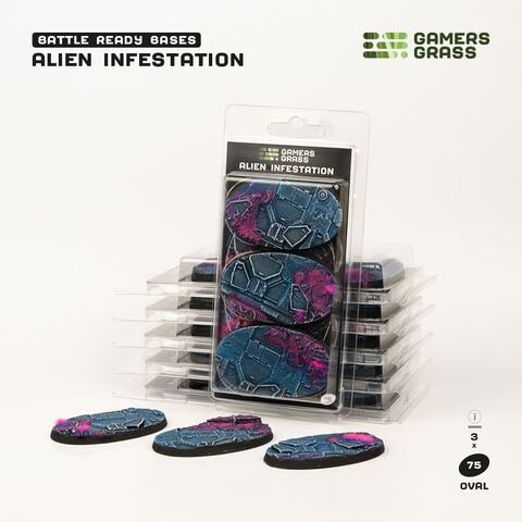 GamersGrass Alien Infestation - Oval 75mm (x3)
