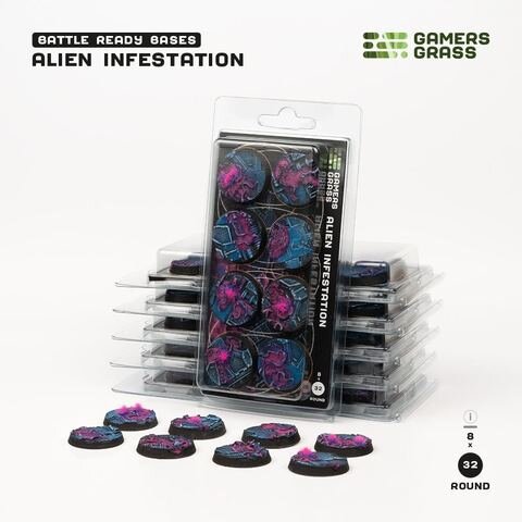GamersGrass Alien Infestation - Round 32mm (x8)