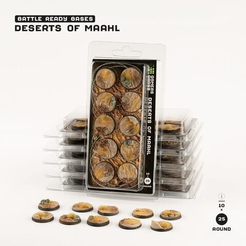 GamersGrass Deserts of Maahl - Round 25mm (x10)