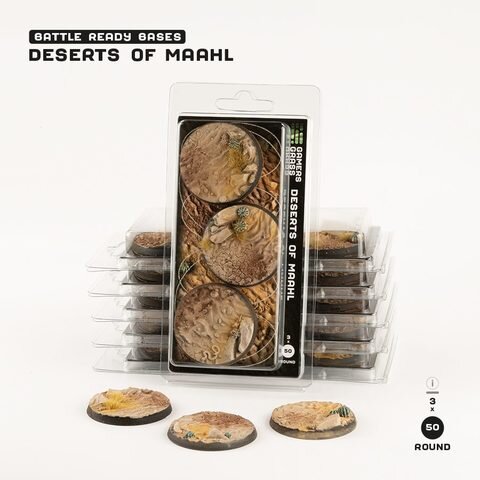 GamersGrass Deserts of Maahl - Round 50mm (x3)