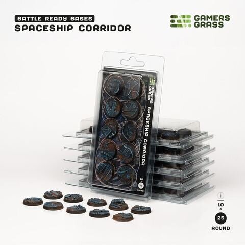 GamersGrass Spaceship Corridor - Round 25mm (x10)