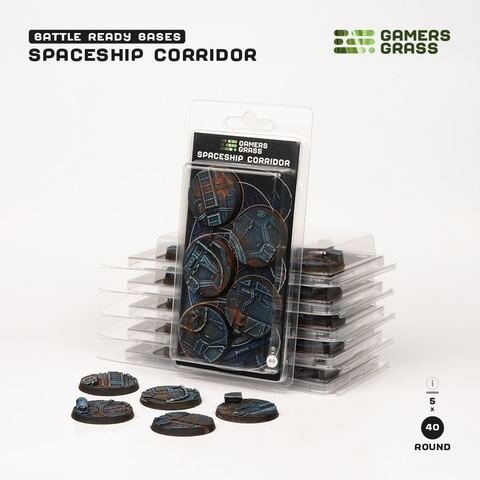 GamersGrass Spaceship Corridor - Round 40mm (x5)