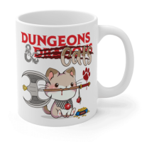 Crit Stones Dungeons & Cats Gift Mug