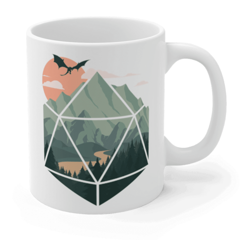 Crit Stones A d20 Scene Gift Mug