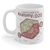 Crit Stones Anatomy of the D20 Gift Mug