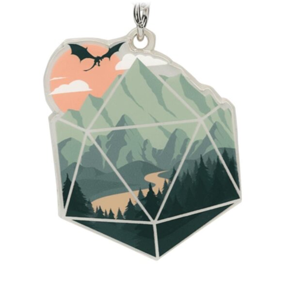Crit Stones A d20 Scene Keychain