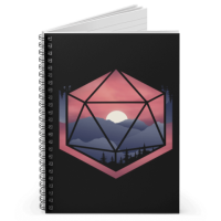 Crit Stones Mountain d20 Spiral Notebook