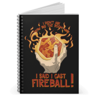 Crit Stones I Cast Fireball! Spiral Notebook