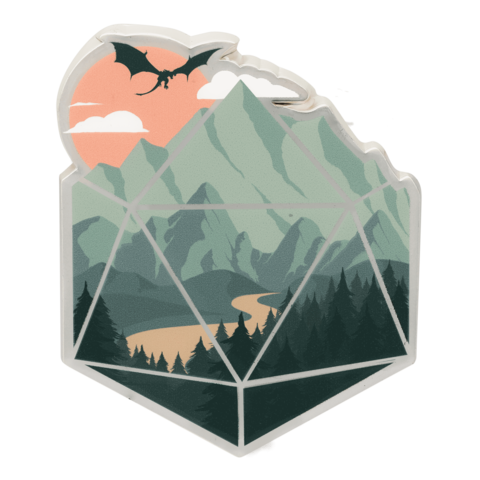 Crit Stones A d20 Scene Pin