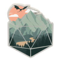 Crit Stones A d20 Scene Pin