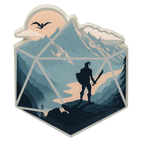 Crit Stones The d20 Champion Pin