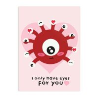 Crit Stones Only Eyes for You Greeting Card