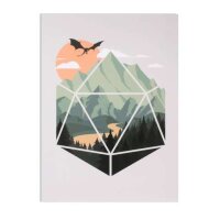 Crit Stones A D20 Scene Greeting Card