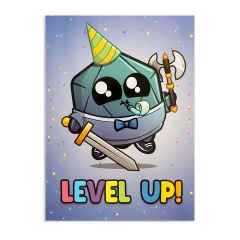 Crit Stones Leveled Up Greeting Card