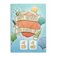 Crit Stones Birthday D20 Greeting Card