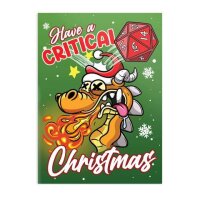 Crit Stones Critical Christmas Greeting Card