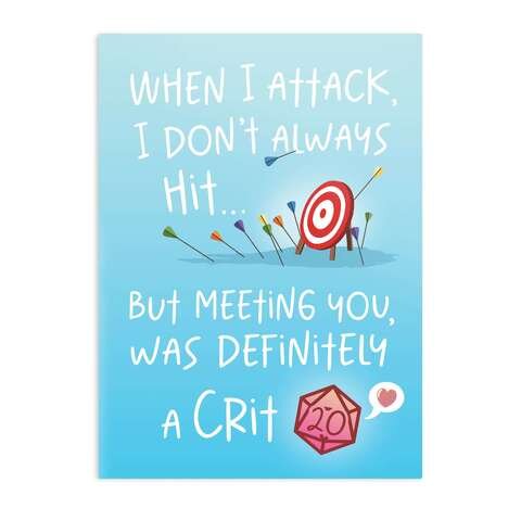 Crit Stones Meeting You Greeting Card