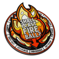 Crit Stones Casting Fireball Spinner Pin