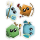 Crit Stones Kawaii Dice Sticker Pack 1