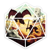Crit Stones Dragon D20 Sticker