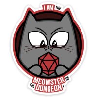 Crit Stones Meowster of the Dungeon Sticker