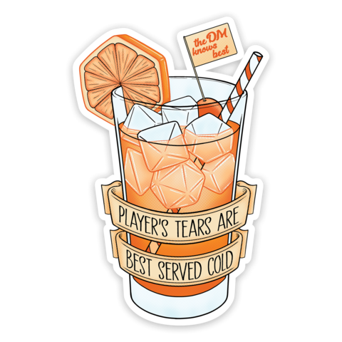 Crit Stones Players Tears Sticker