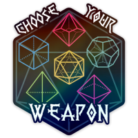 Crit Stones Choose Your Weapon Sticker
