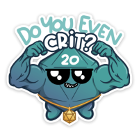 Crit Stones Do You Even Crit? Sticker