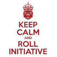 Crit Stones Keep calm & Roll Initiative Sticker