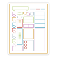 Crit Stones Minimal Character Sheet Sticker
