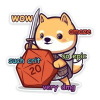 Crit Stones Much Crit Sticker