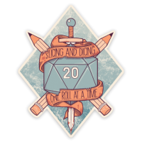 Crit Stones Slicing and Dicing Sticker