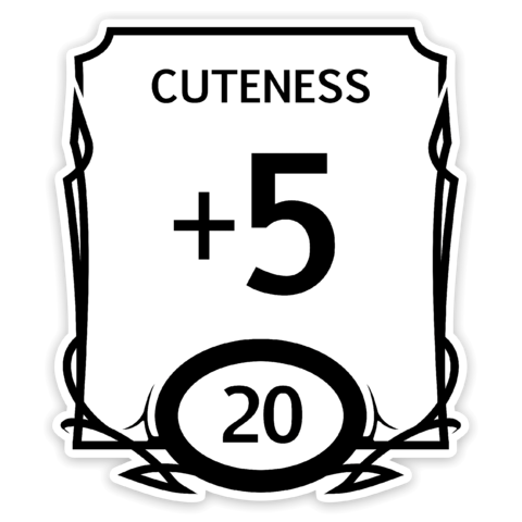 Crit Stones Stat Block Cute Sticker