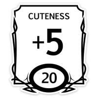 Crit Stones Stat Block Cute Sticker