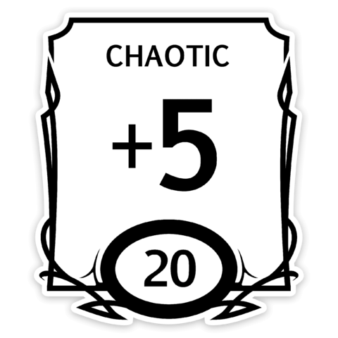 Crit Stones Stat Block Chaotic Sticker