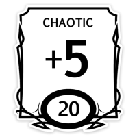 Crit Stones Stat Block Chaotic Sticker