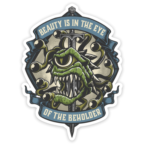 Crit Stones Eye of The Beholder Sticker