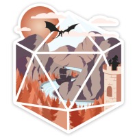 Crit Stones The Arrival d20 Sticker